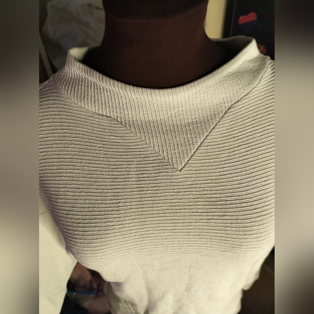 NWOT French Connection Crew Neck Corded Sweater Top
